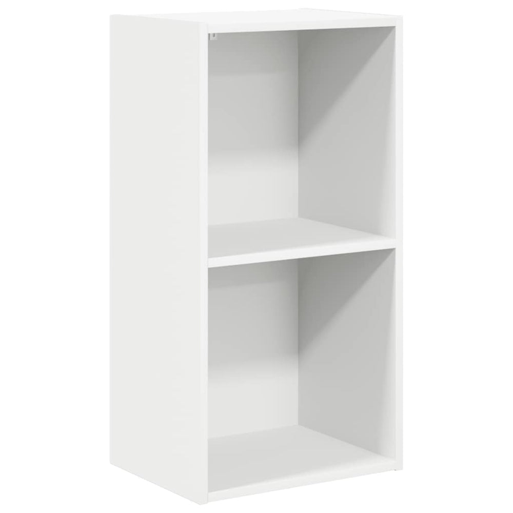 Weißes Bücherregal mit 2 Fächern