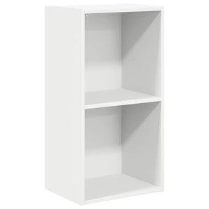 Weißes Bücherregal mit 2 Fächern