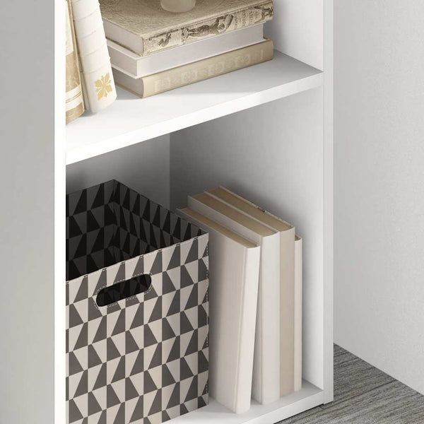 Weißes Bücherregal mit 2 Fächern