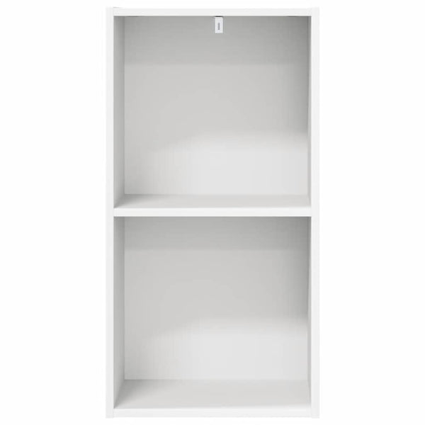 Weißes Bücherregal mit 2 Fächern