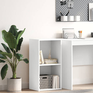 Weißes Bücherregal mit 2 Fächern