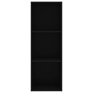 Freistehendes Bücherregal, Schwarz, 114 cm