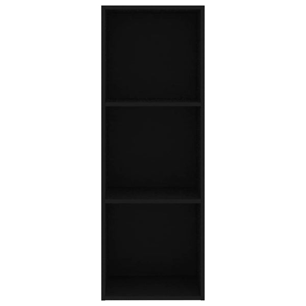 Freistehendes Bücherregal, Schwarz, 114 cm