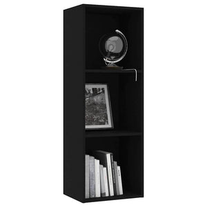 Freistehendes Bücherregal, Schwarz, 114 cm
