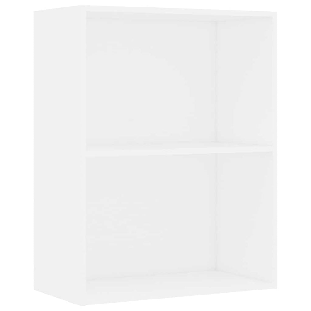 Weißes Bücherregal mit 2 Fächern