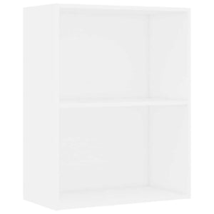Weißes Bücherregal mit 2 Fächern