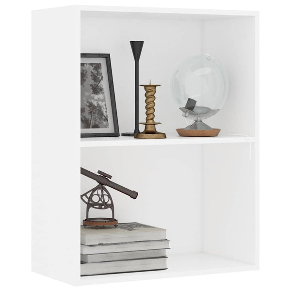 Weißes Bücherregal mit 2 Fächern