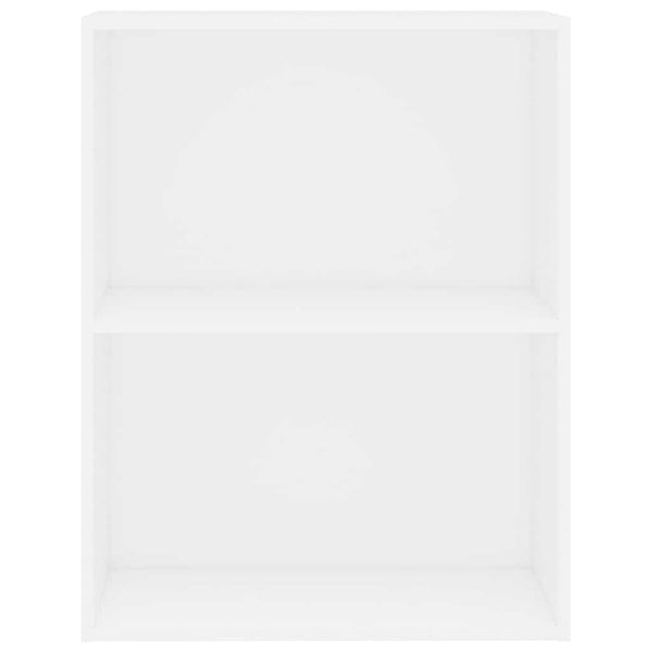 Weißes Bücherregal mit 2 Fächern