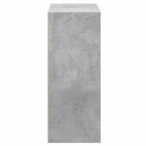 Betongraues Bücherregal mit 2 Fächern