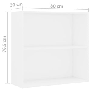 Weißes Bücherregal 80 cm