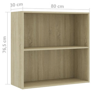 Bücherregal Sonoma Eiche 80cm