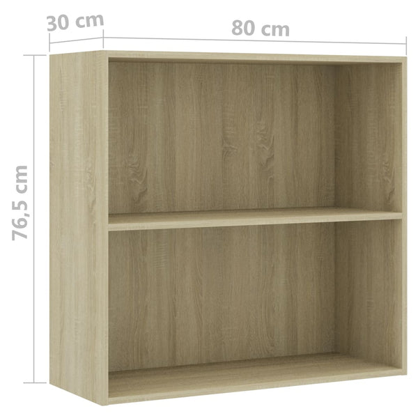 Bücherregal Sonoma Eiche 80cm