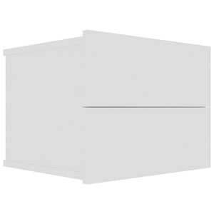 Nachttische 2er Set Weiß 40x30x30 cm