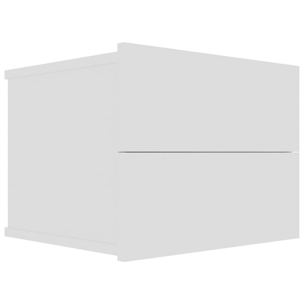 Nachttische 2er Set Weiß 40x30x30 cm