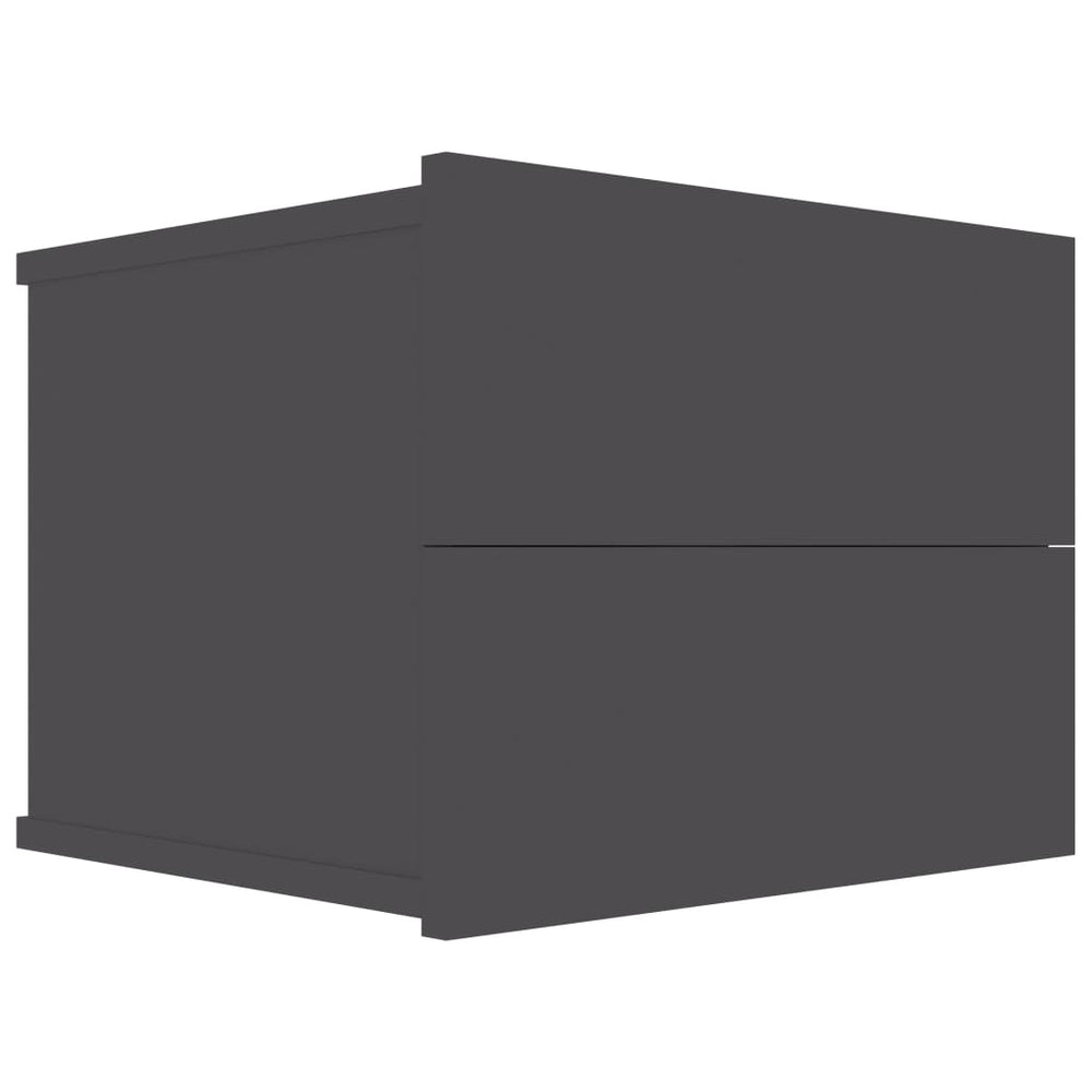 Grauer Nachttisch 40x30x30 cm