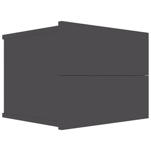 Nachttische Grau, 2er Set, 40x30 cm