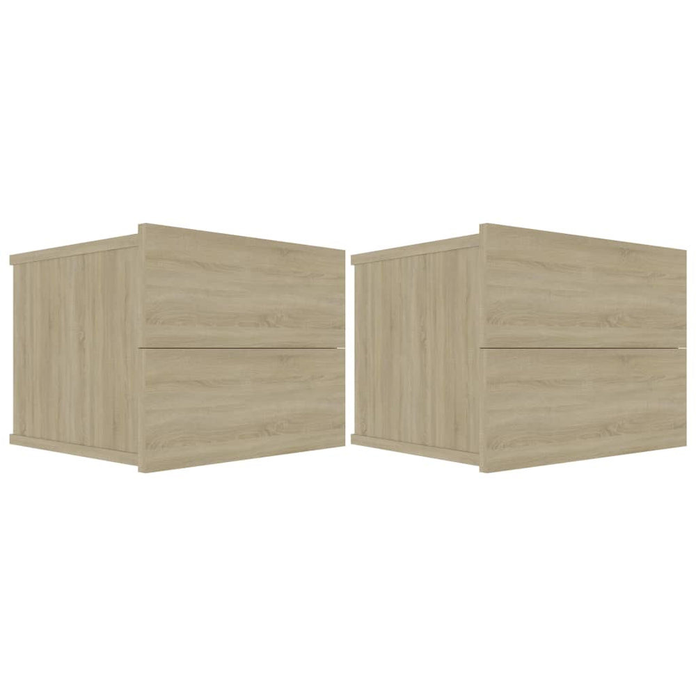 vidaXL Bedside Tables 2 pcs Sonoma Oak 40x30x30 cm Engineered Wood