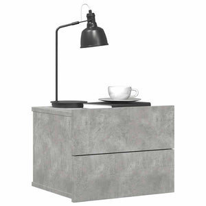 Betongrauer Nachttisch 40x30x30 cm