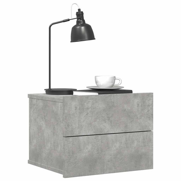 Betongrauer Nachttisch 40x30x30 cm