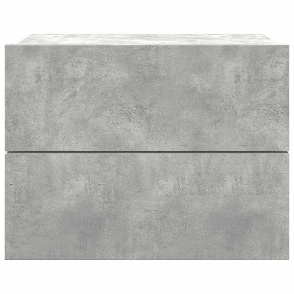 Betongrauer Nachttisch 40x30x30 cm