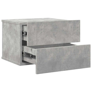 Betongrauer Nachttisch 40x30x30 cm