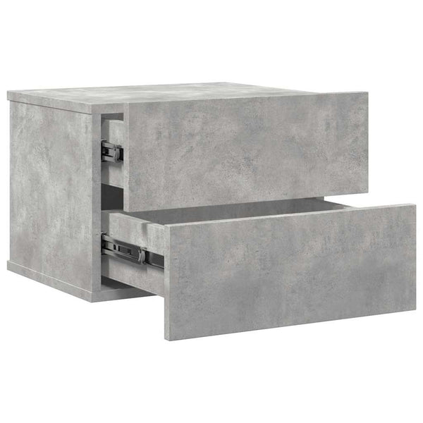 Betongrauer Nachttisch 40x30x30 cm