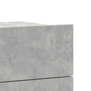 Nachttische 2er Set Betongrau 40x30x30 cm