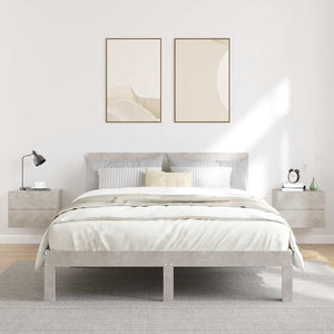Nachttische 2er Set Betongrau 40x30x30 cm