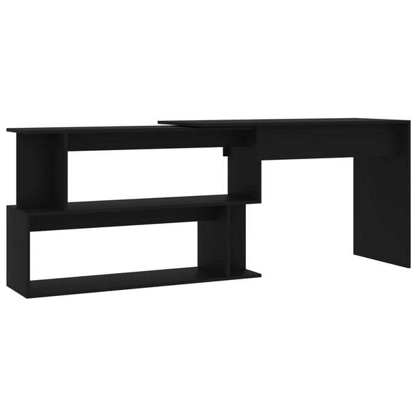 Eckschreibtisch Schwarz 200 cm