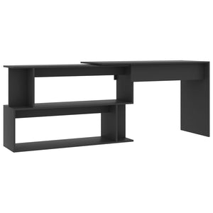 Eckschreibtisch Grau 200 cm