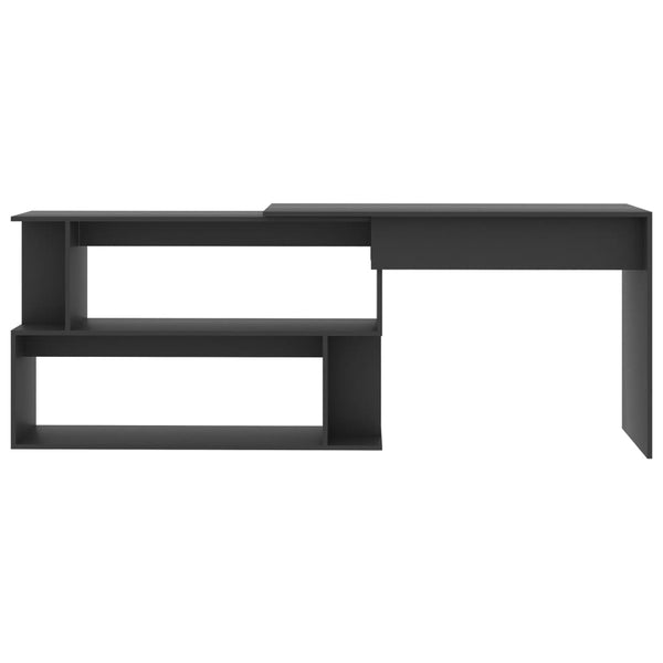 Eckschreibtisch Grau 200 cm