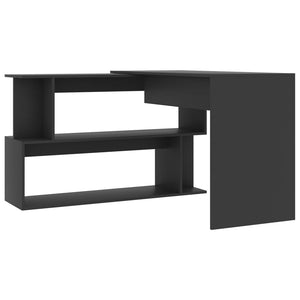 Eckschreibtisch Grau 200 cm