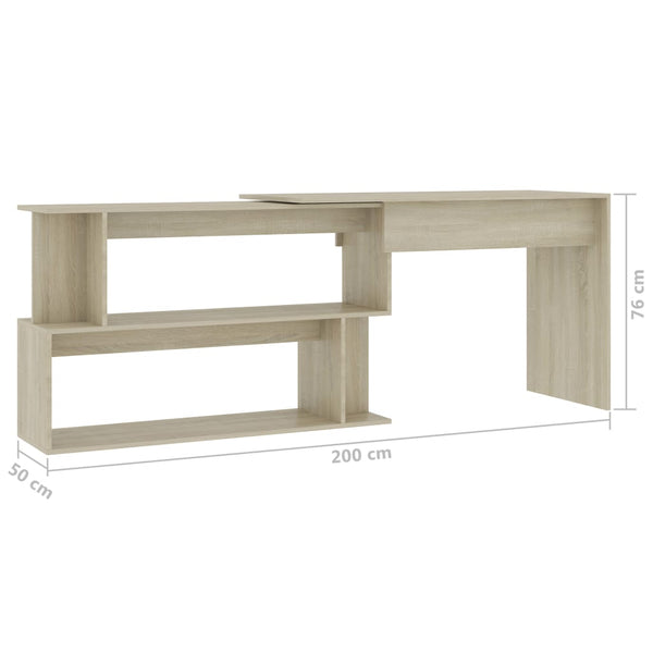 Eckschreibtisch Sonoma Eiche 200 cm