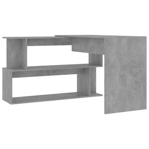 Eckschreibtisch Betongrau 200 cm