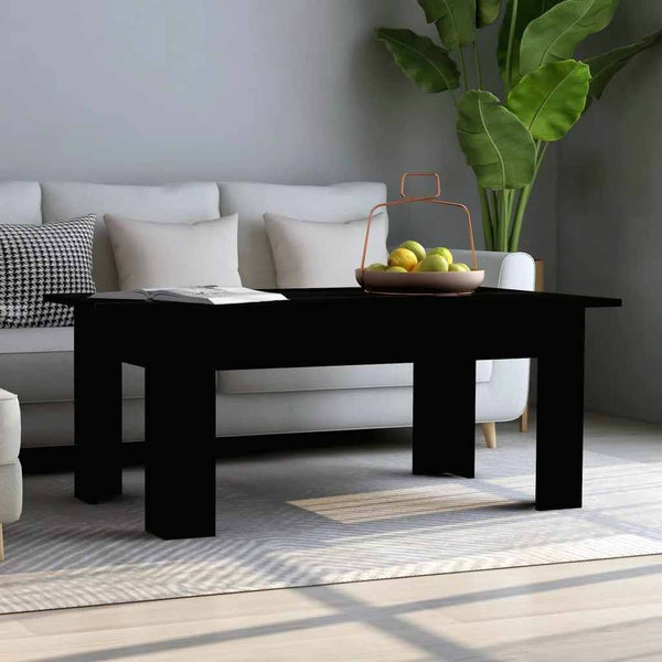 Schwarzer Couchtisch 100x60 cm