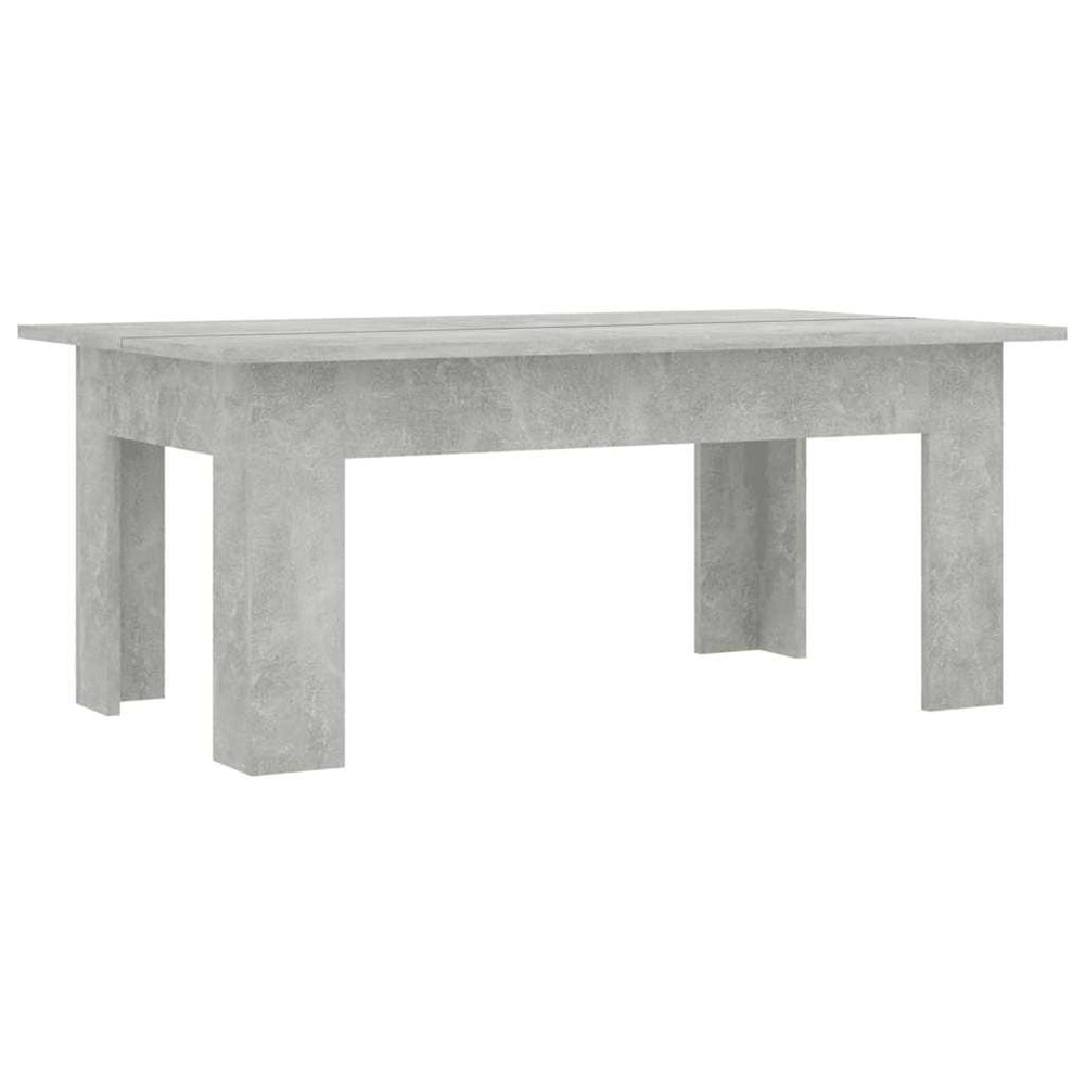 vidaXL Coffee Table Concrete Gray 100x60x42 cm Engineered Wood