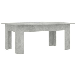 Betongrauer Couchtisch 100x60 cm