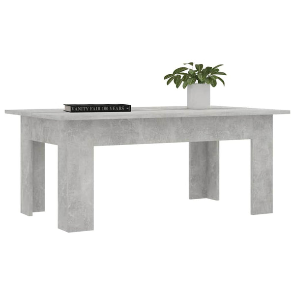 Betongrauer Couchtisch 100x60 cm