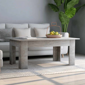 Betongrauer Couchtisch 100x60 cm