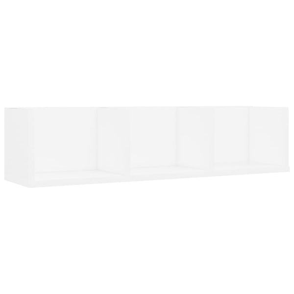 CD Wandregal Weiß 75 cm