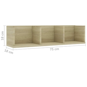 CD Wandregal Sonoma Eiche 75 cm