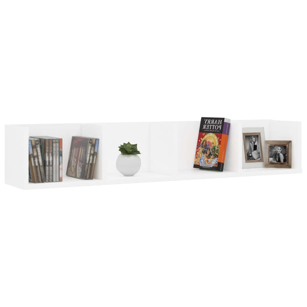 CD Wandregal Weiß 100 cm