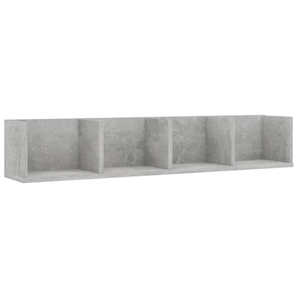 CD-Wandregal Betongrau 100 cm