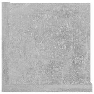 CD-Wandregal Betongrau 100 cm