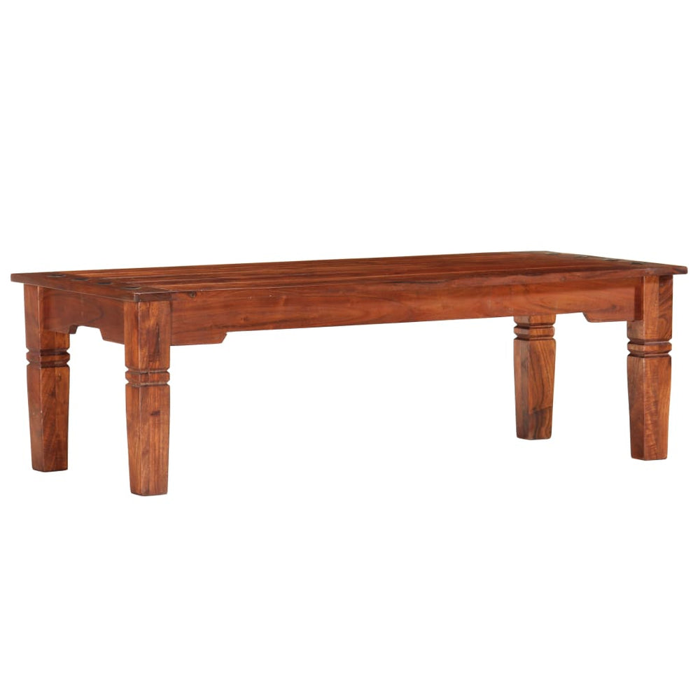 Couchtisch 110 x 50 x 35 cm Massivholz Akazie