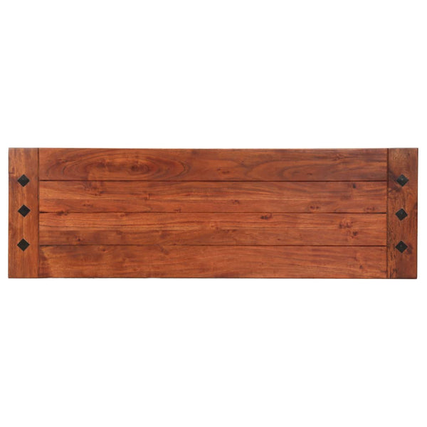 Bank 110 cm Massivholz Akazie