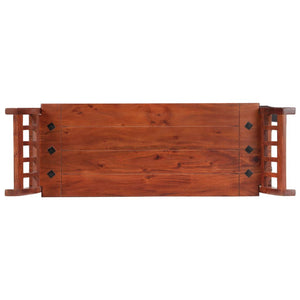 Sitzbank 111 cm Massivholz Akazie