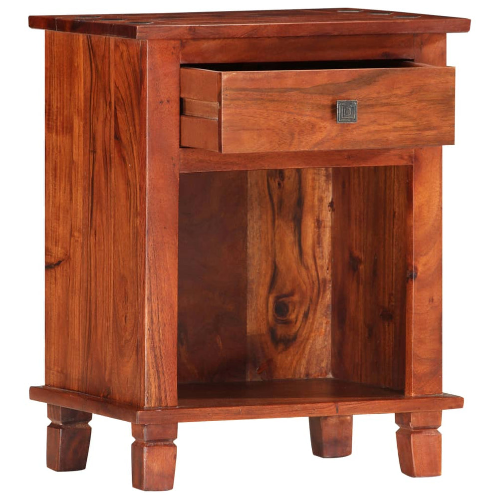 Nachttisch 40 x 30 x 50 cm Massivholz Akazie