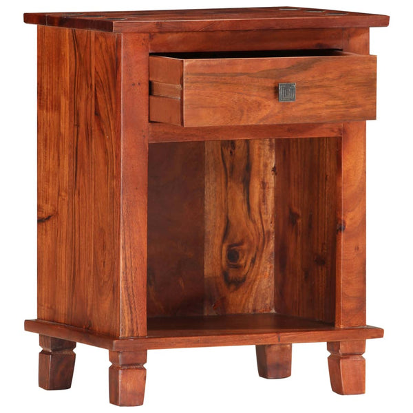 Nachttisch 40 x 30 x 50 cm Massivholz Akazie