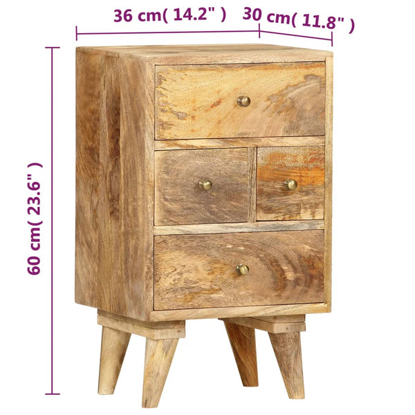 Nachttisch 36x30x60 cm Mango Massivholz